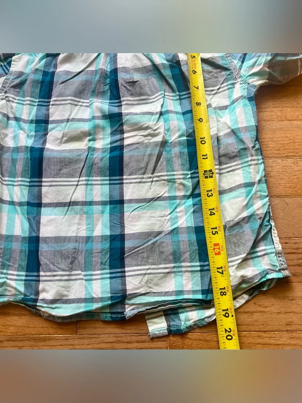 Boy’s Long Sleeve Plaid Button Down Top